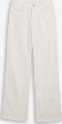 TOM TAILOR Широкий Джинсы 'LUNA' в Белый: спереди