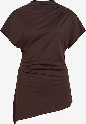 VILA Blouse in Bruin: voorkant