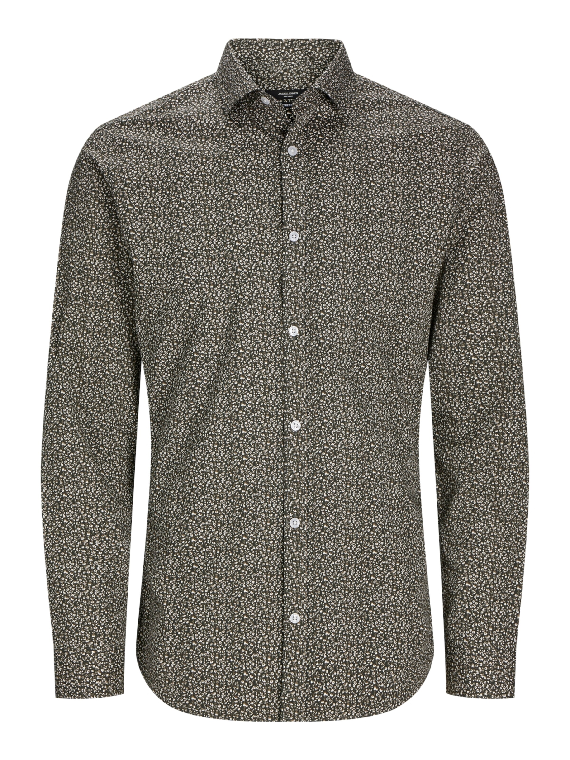 Coupe slim Chemise 'JPRBlackpool' JACK & JONES en gris : devant
