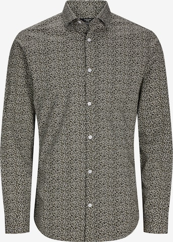 JACK & JONES Slim fit Overhemd 'JPRBlackpool' in Grijs: voorkant