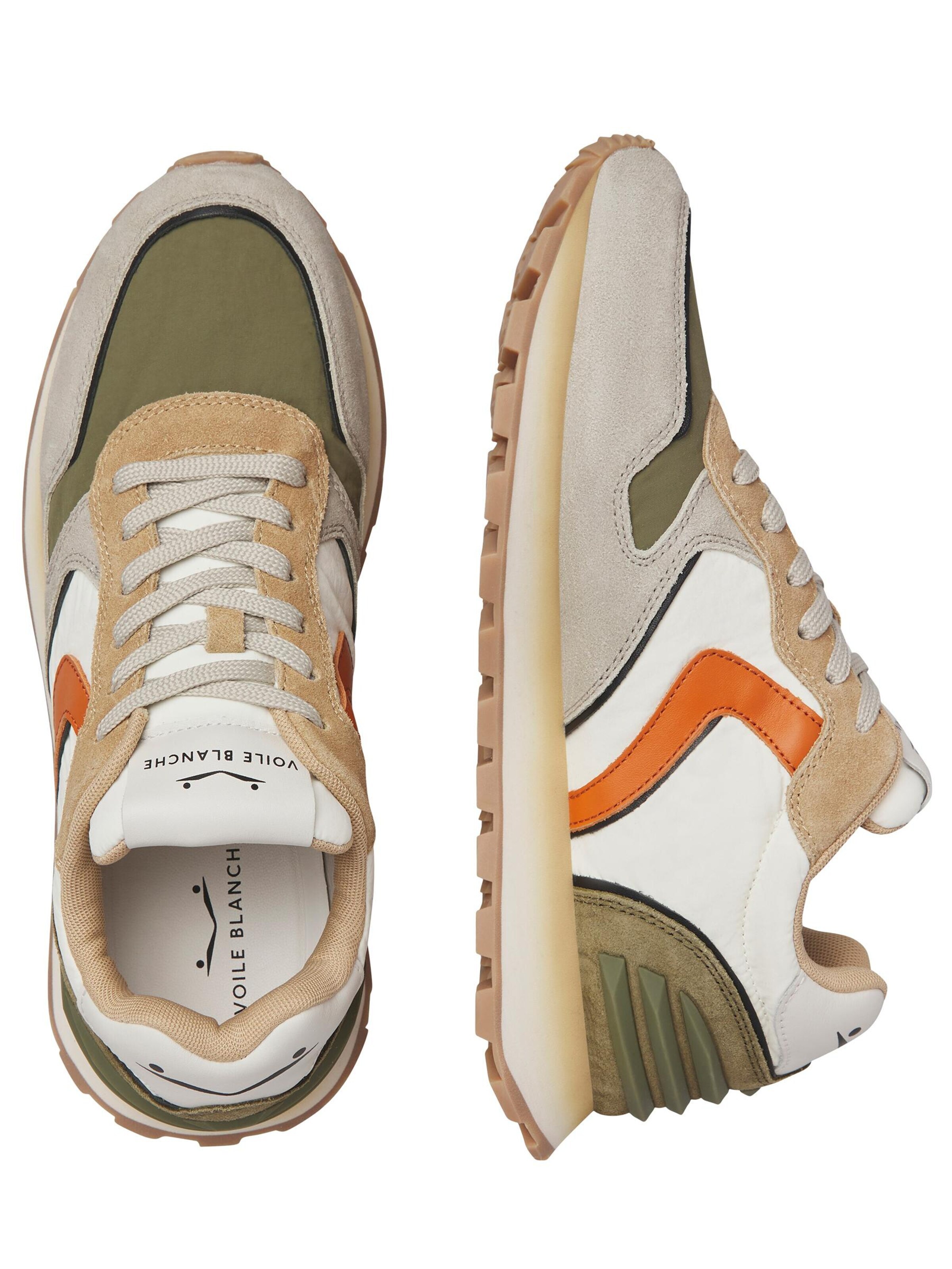 Voile blanche Platform trainers 'PARIS POWER MAN.' in Green