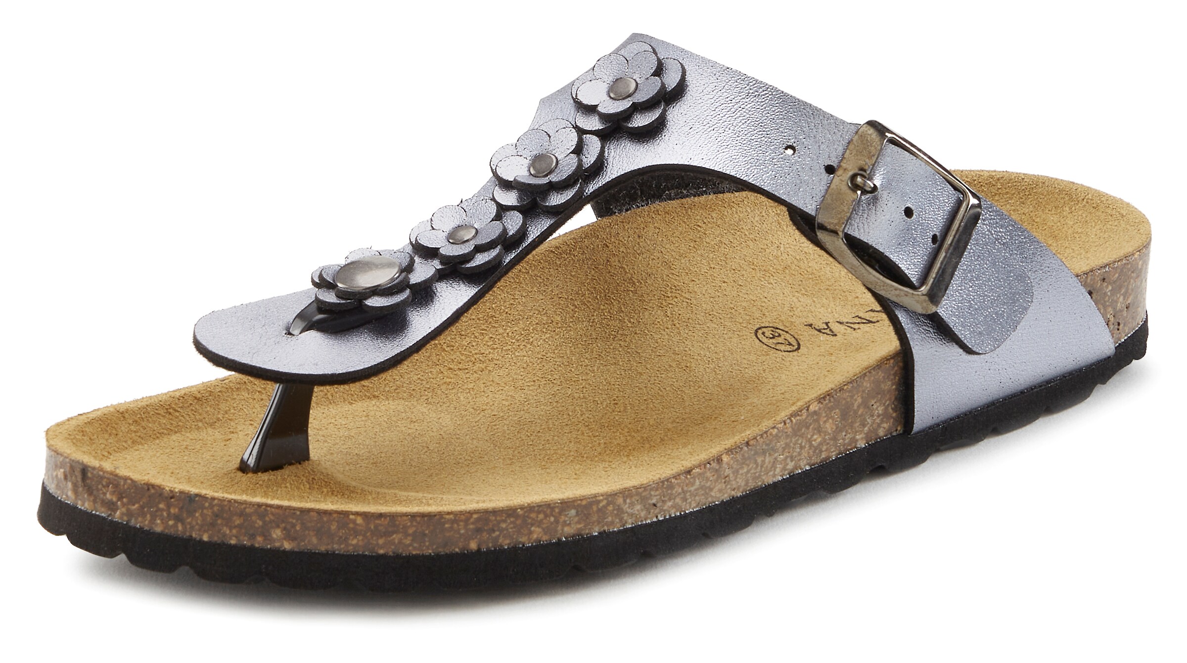 LASCANA Zehentrenner in Silber: Vorderseite