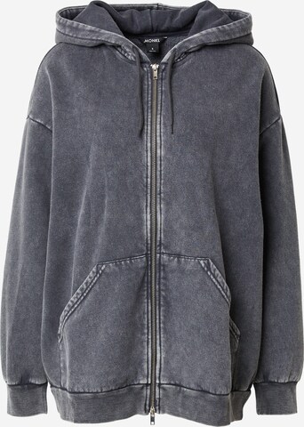 Veste de survêtement Monki en gris : devant