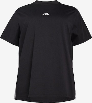 ADIDAS SPORTSWEAR Toiminnallinen paita 'Essentials' värissä musta: etupuoli