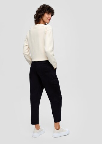 s.Oliver Tapered Trousers in Black