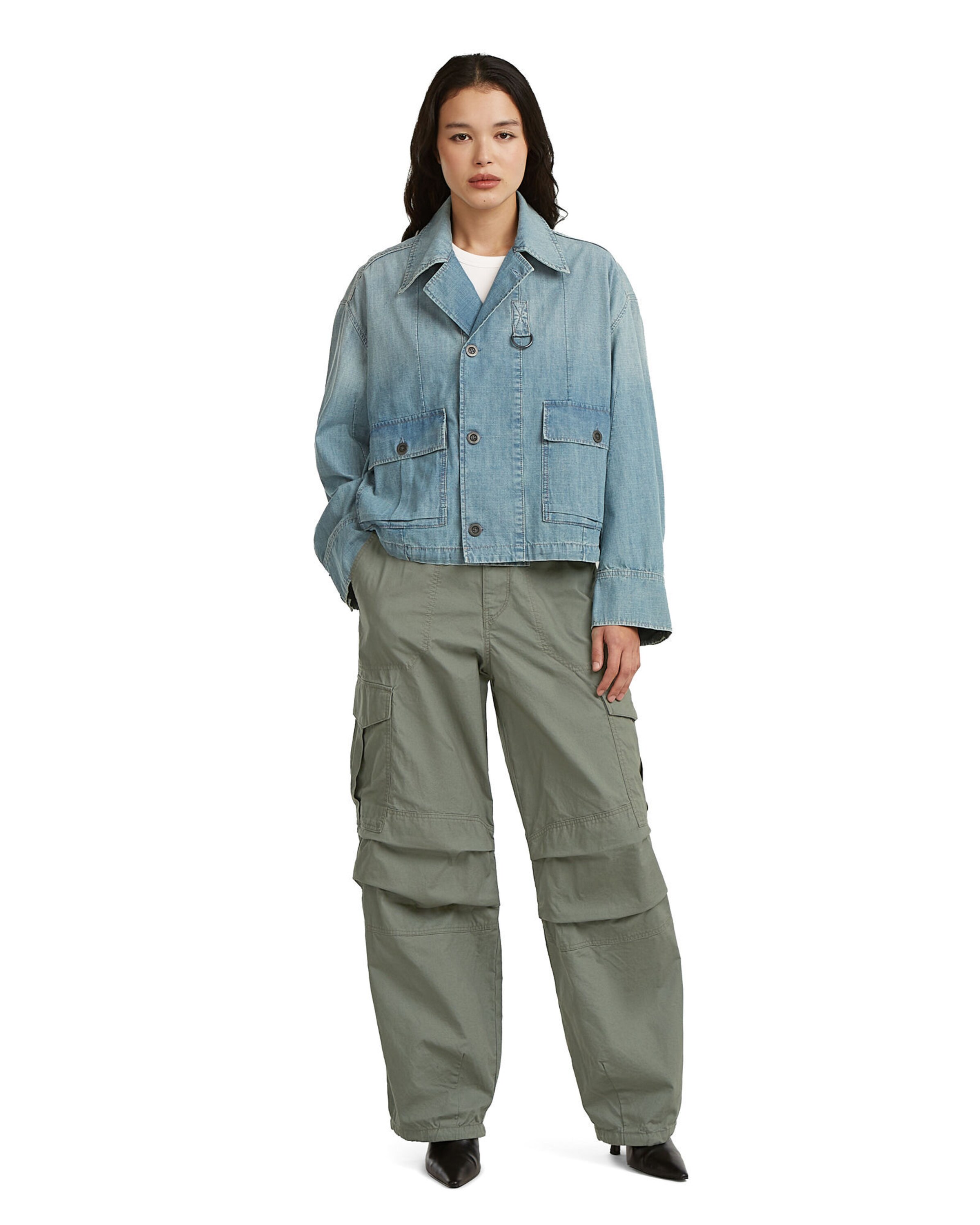 G-STAR Between-season jacket 'Parachute Oversized Jacket' in Blue