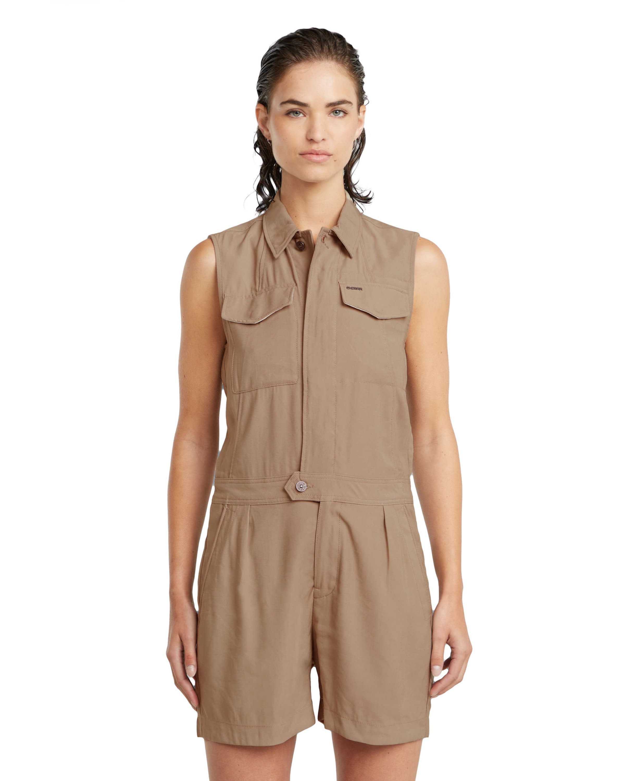G-STAR Jumpsuit in Beige: Vorderseite