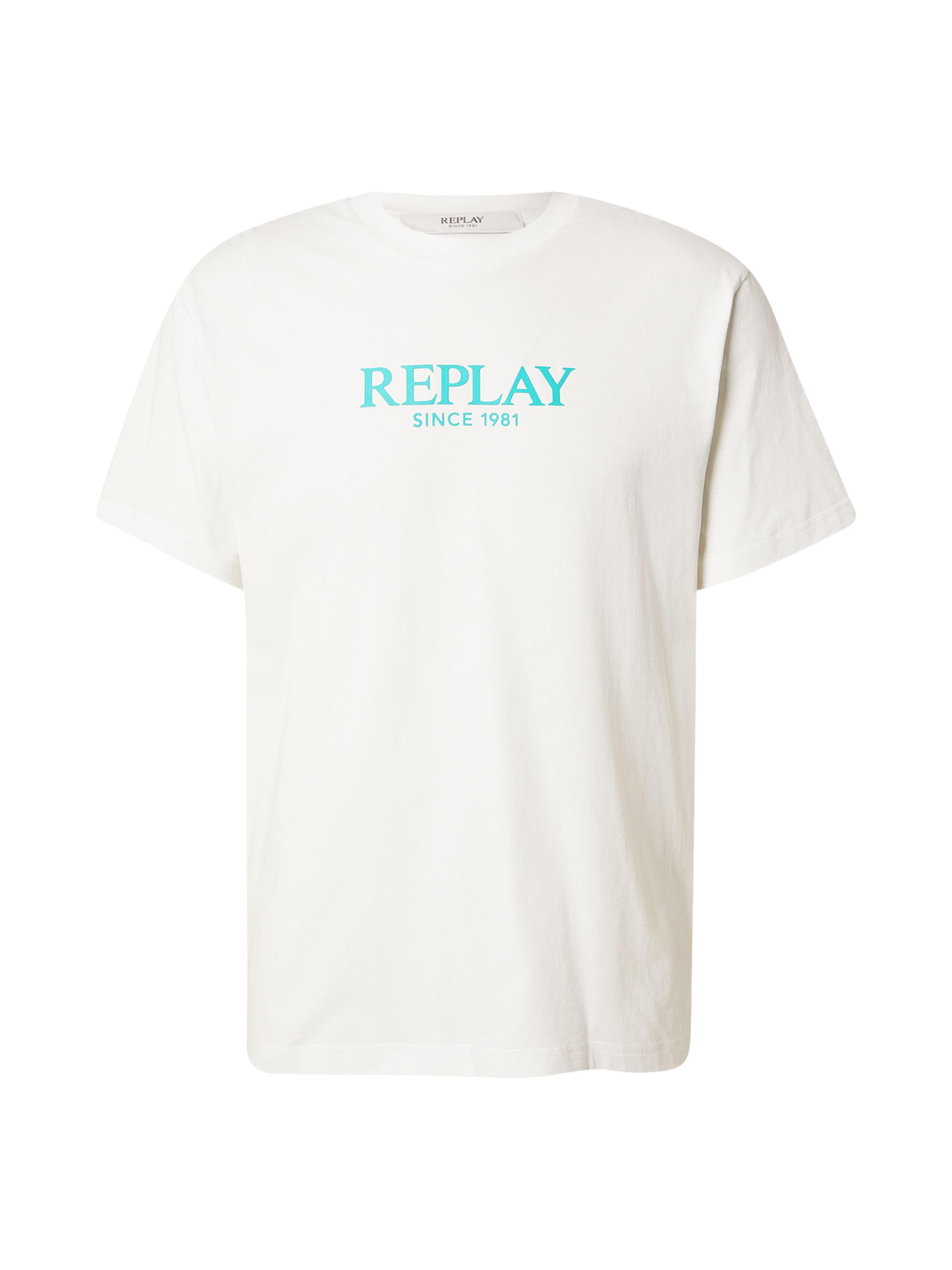 REPLAY Shirt in Wit: voorkant