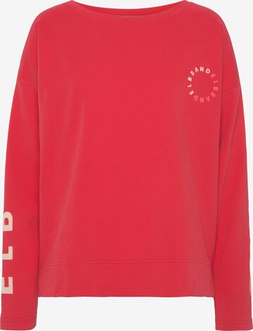 Elbsand - Sweatshirt em vermelho: frente