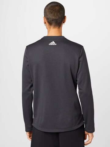 ADIDAS PERFORMANCE Athletic Sweatshirt 'Train Icons 3 Bar Logo ' in Black