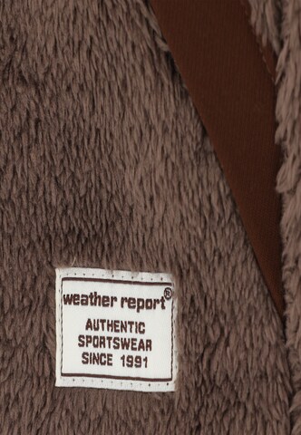 Weather Report Athletic Fleece Jacket 'Lucille' in Brown