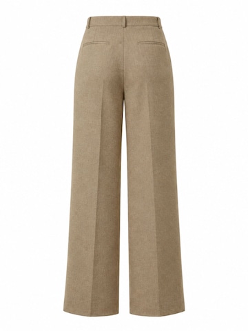 WEARABLE STORIES Wide leg Pleat-Front Pants 'Joy' in Beige