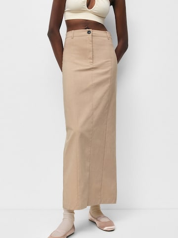 Pull&Bear Rok in Beige