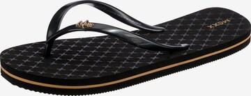 MEXX T-Bar Sandals in Black: front