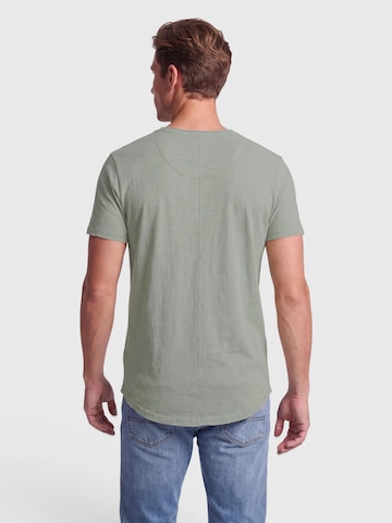 Antargo Shirt 'Basic Open Edge'‌‌‌ in Grün