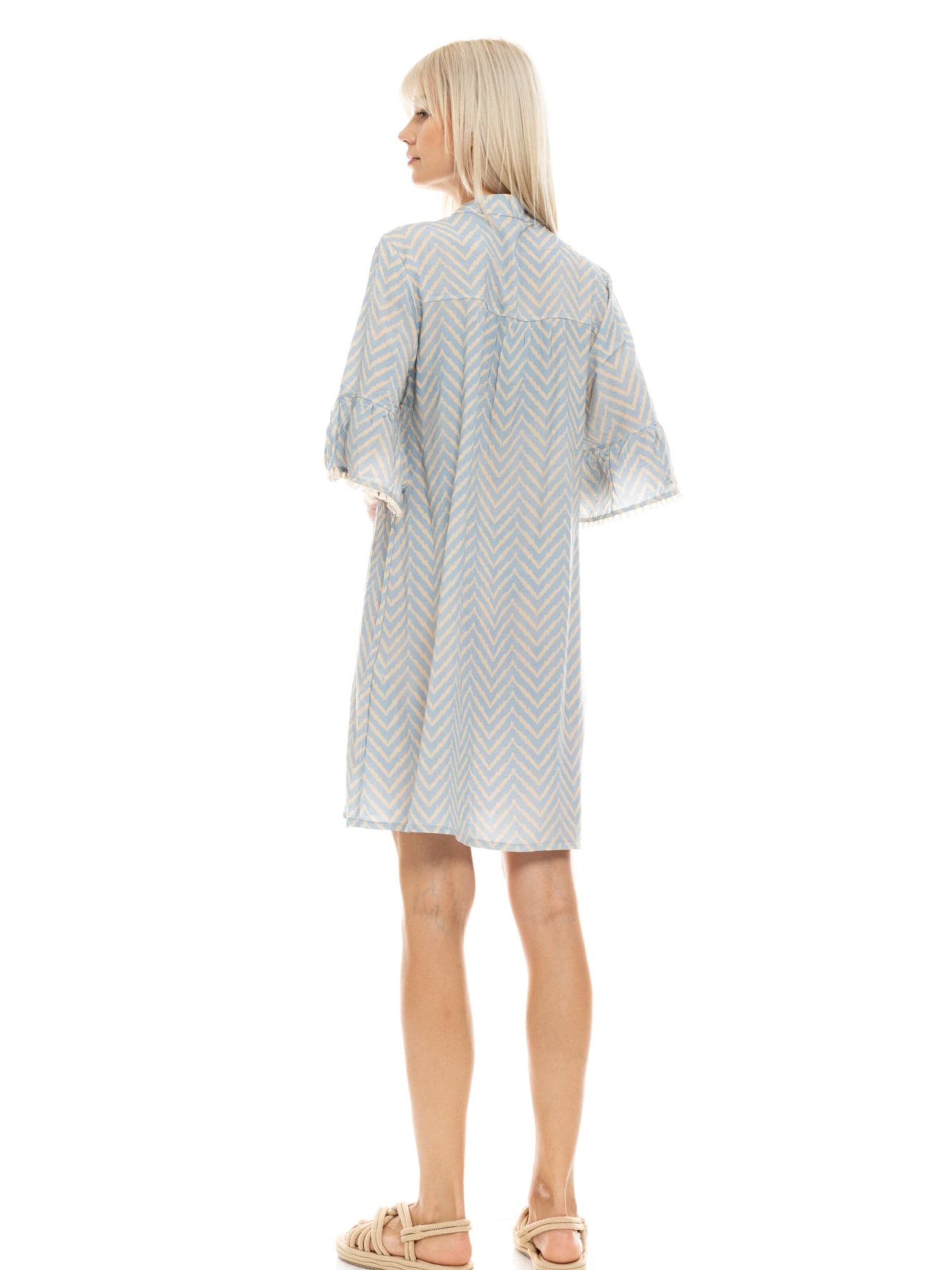 Pink Label - Vestido de verano 'BEACHWEAR CABANA' en azul