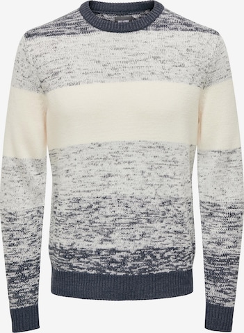 Pullover 'BENN' di Only & Sons in bianco: frontale