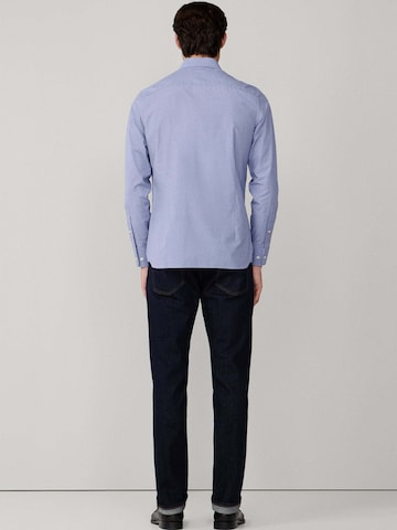 Hackett London Regular fit Zakelijk overhemd 'Puppytooth' in Blauw