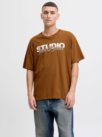 JACK & JONES Shirt 'JJYuki' in Bruin: voorkant