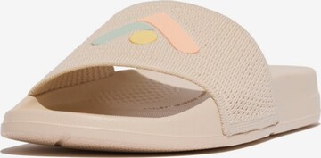 FitFlop Mules in Beige: front