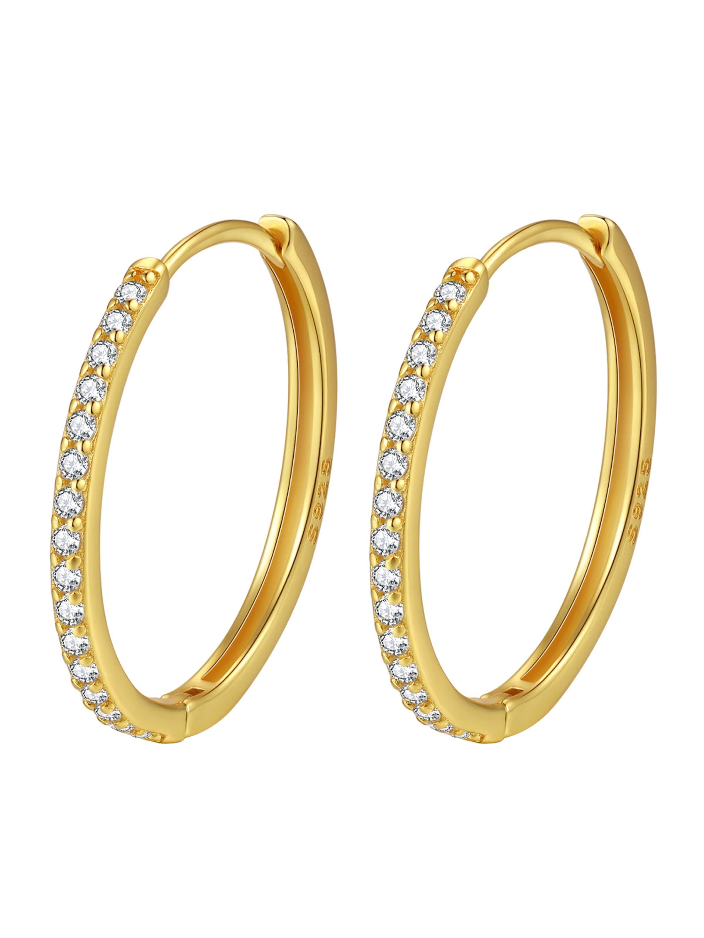 Hey Happiness - Pendientes 'Mid Sparkle' en oro
