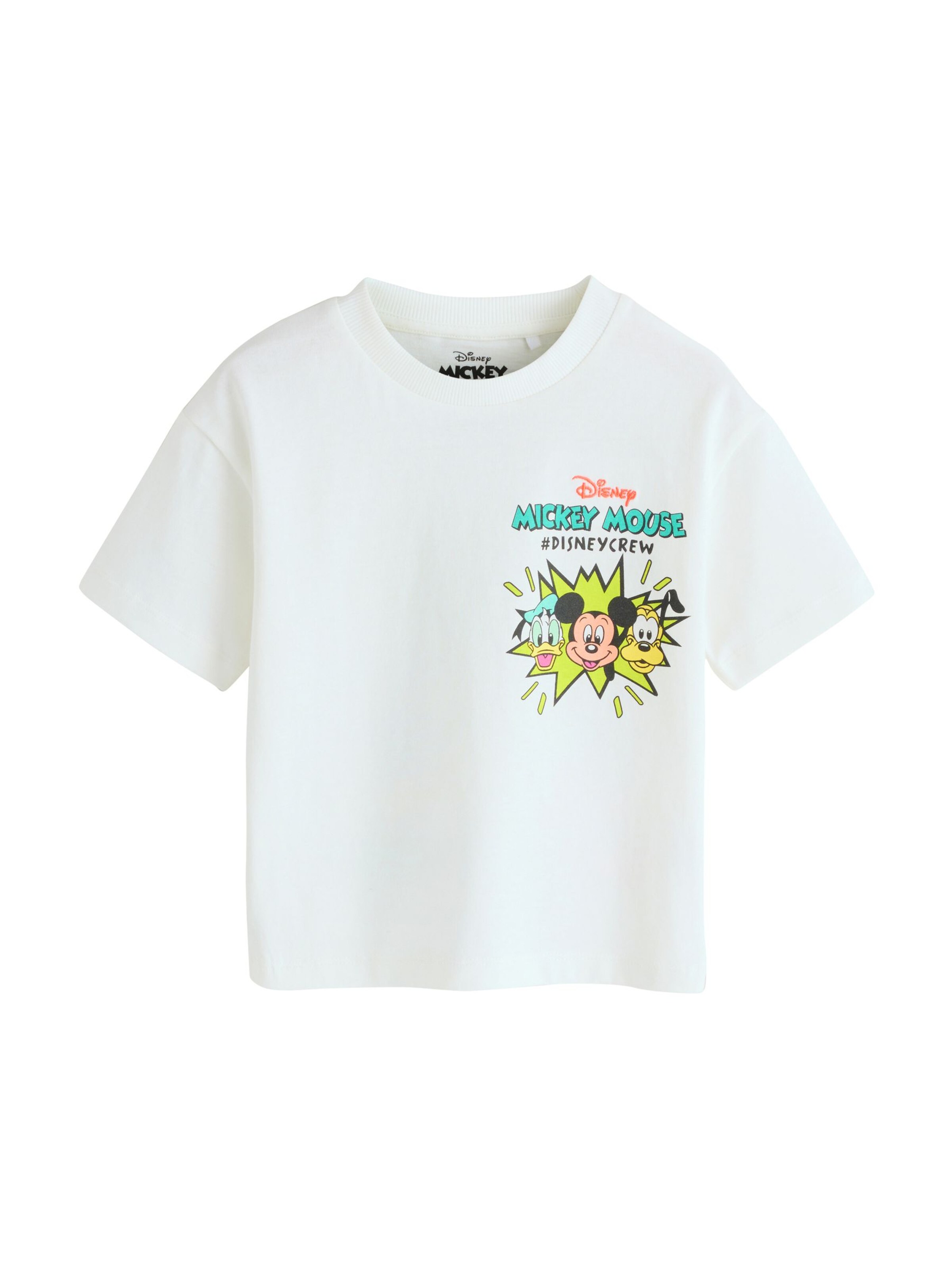 Next Shirt 'Mickey Mouse' in Wit: voorkant