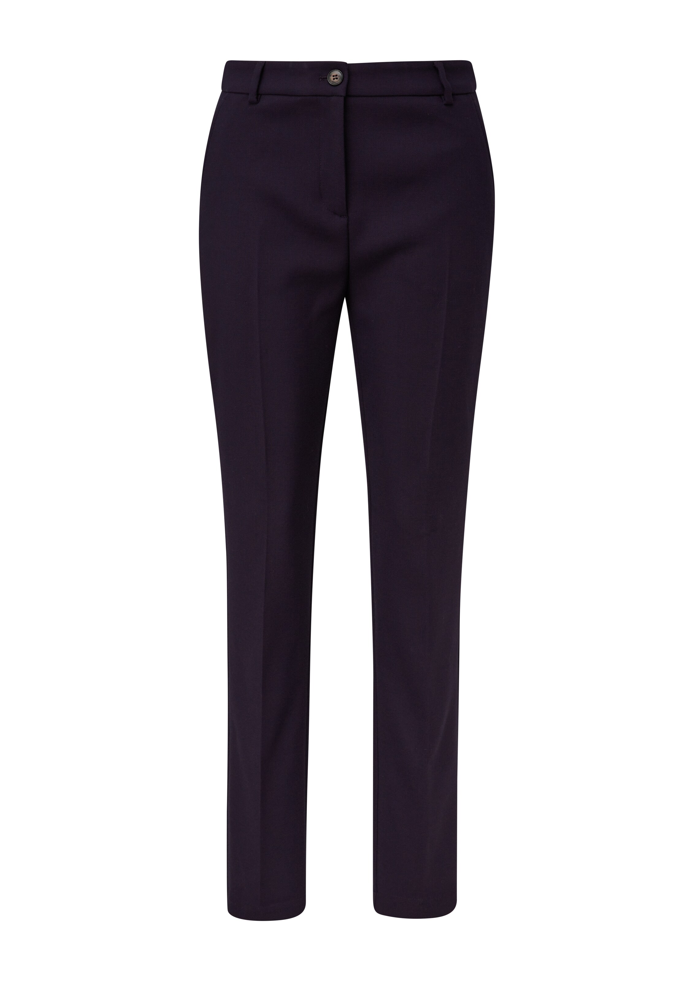 comma casual identity Regular Pantalon in Zwart: voorkant