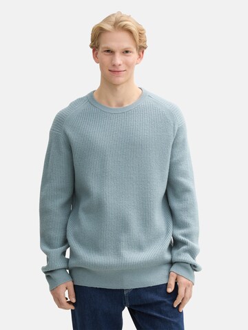 TOM TAILOR DENIM Trui in Blauw: voorkant
