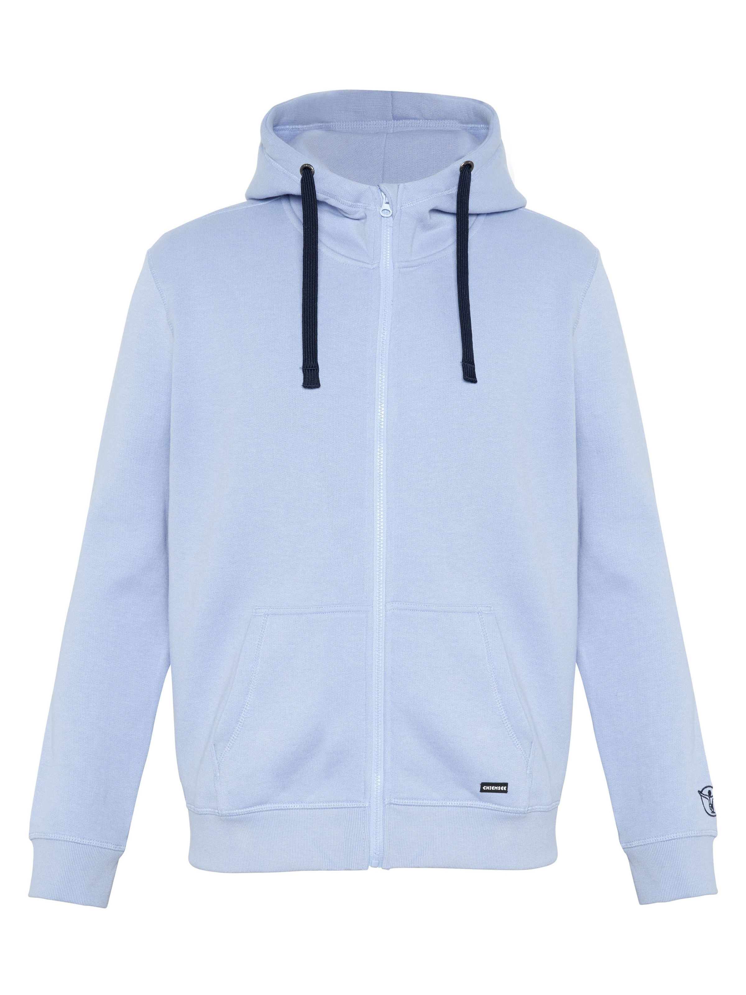 CHIEMSEE Zip-Up Hoodie in Blue: front