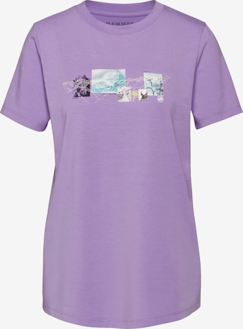 MAMMUT Performance Shirt 'Mountain 3308M' in Purple: front