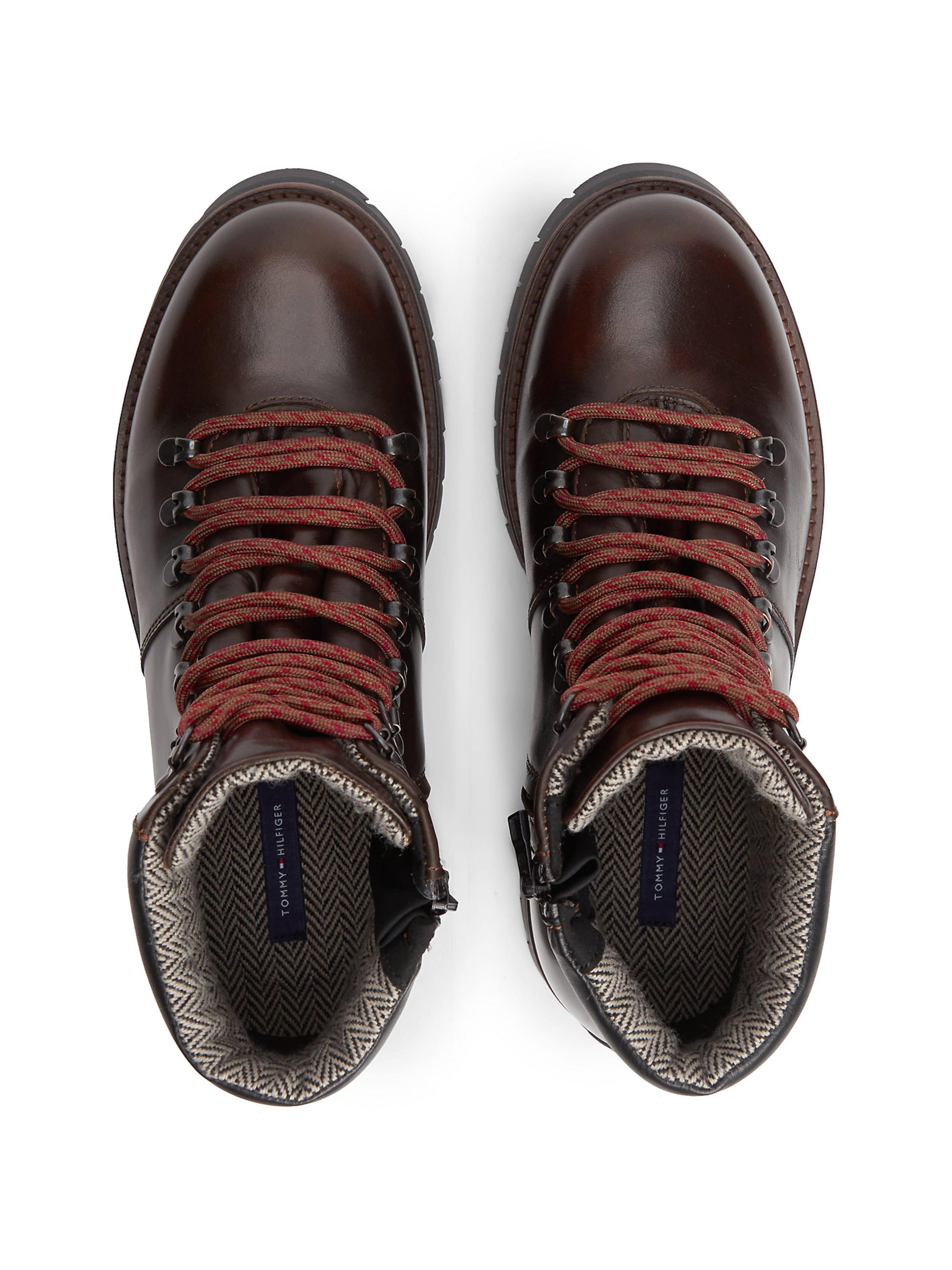 TOMMY HILFIGER Schnürboots in Braun