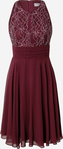 VM Vera Mont Cocktail Dress in Red: front