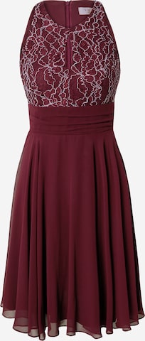 VM Vera Mont Cocktail Dress in Red: front