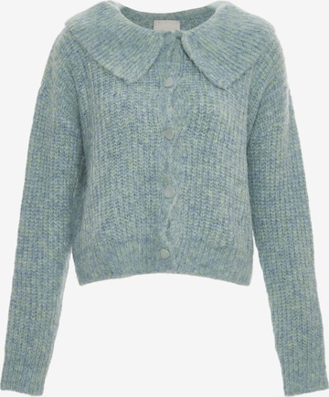 Jalene Knit Cardigan in Blue: front