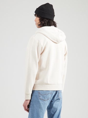 JACK & JONES Sweatjacke 'JWHVESTERBRO' in Beige: Rückseite