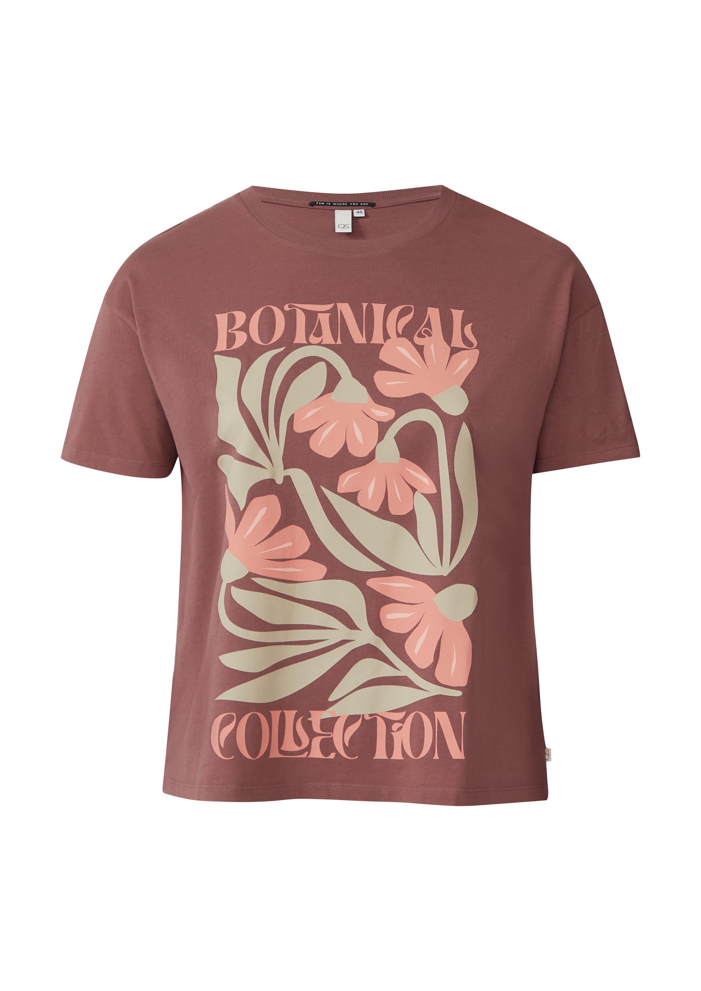 T-shirt QS en rose : devant