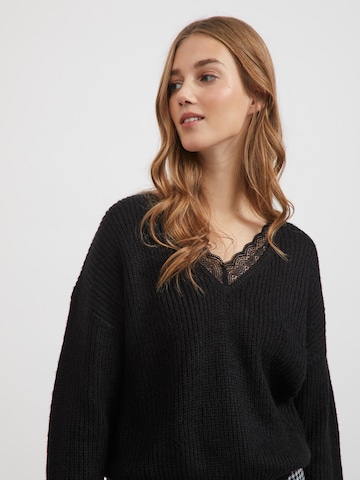 VILA Sweater 'Glacy' in Black