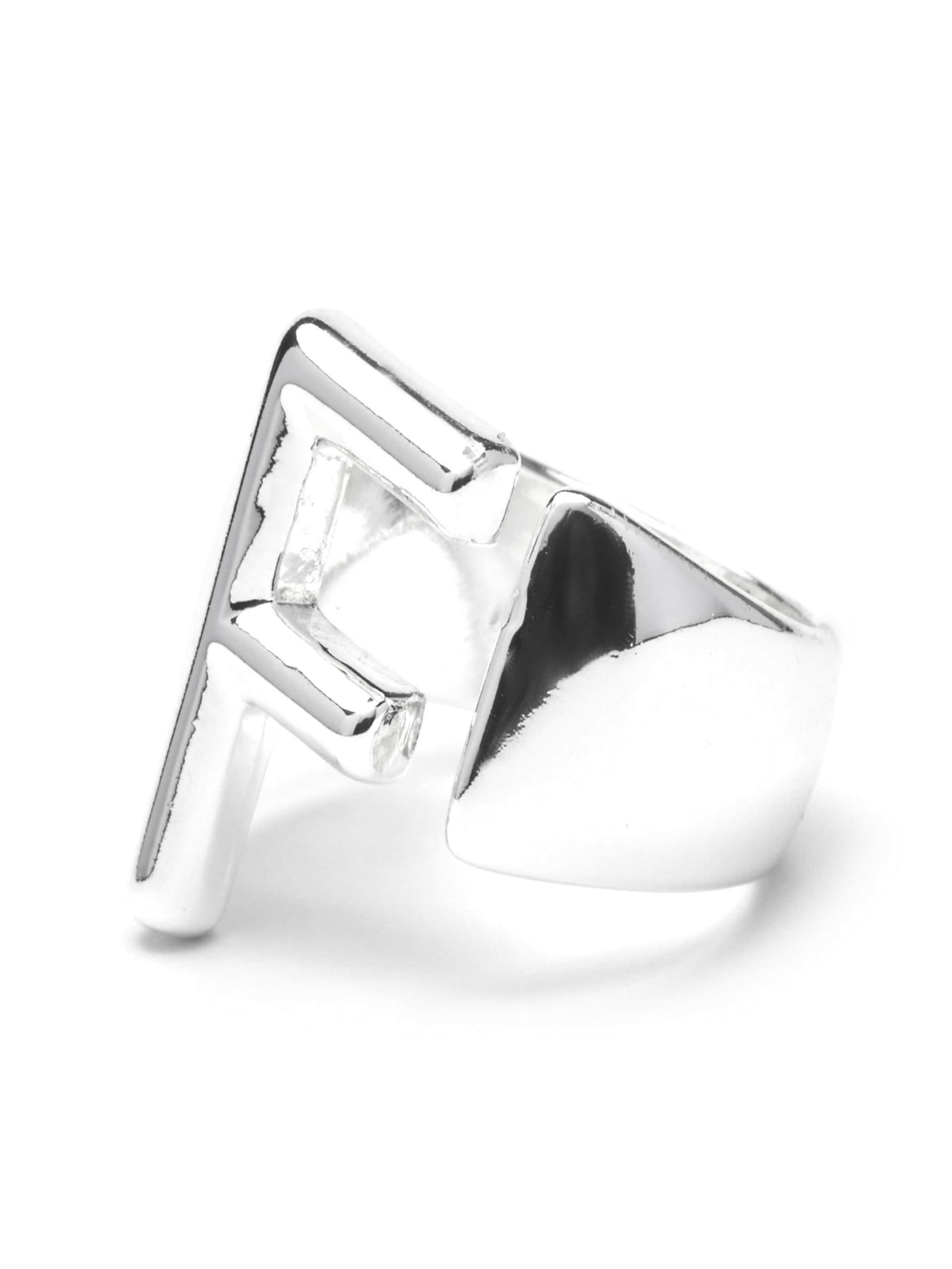 Luxenter Ring 'Alphabet F' in Silver