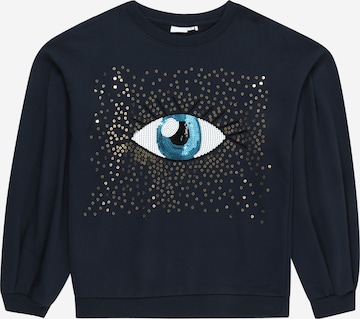 Sweat-shirt 'BITIA' NAME IT en bleu : devant