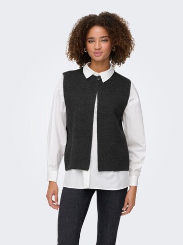 ONLY Knitted vest 'ONLAnneli' in Grey: front