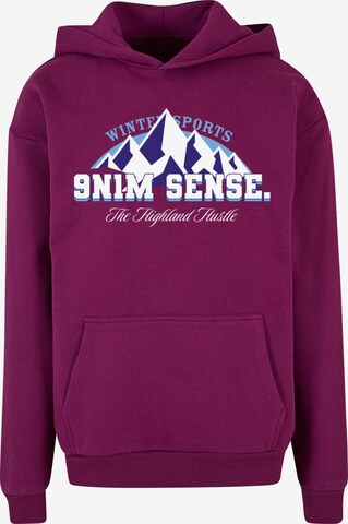 9N1M SENSE Sweatshirt 'Highland Hustle' in Purple: front