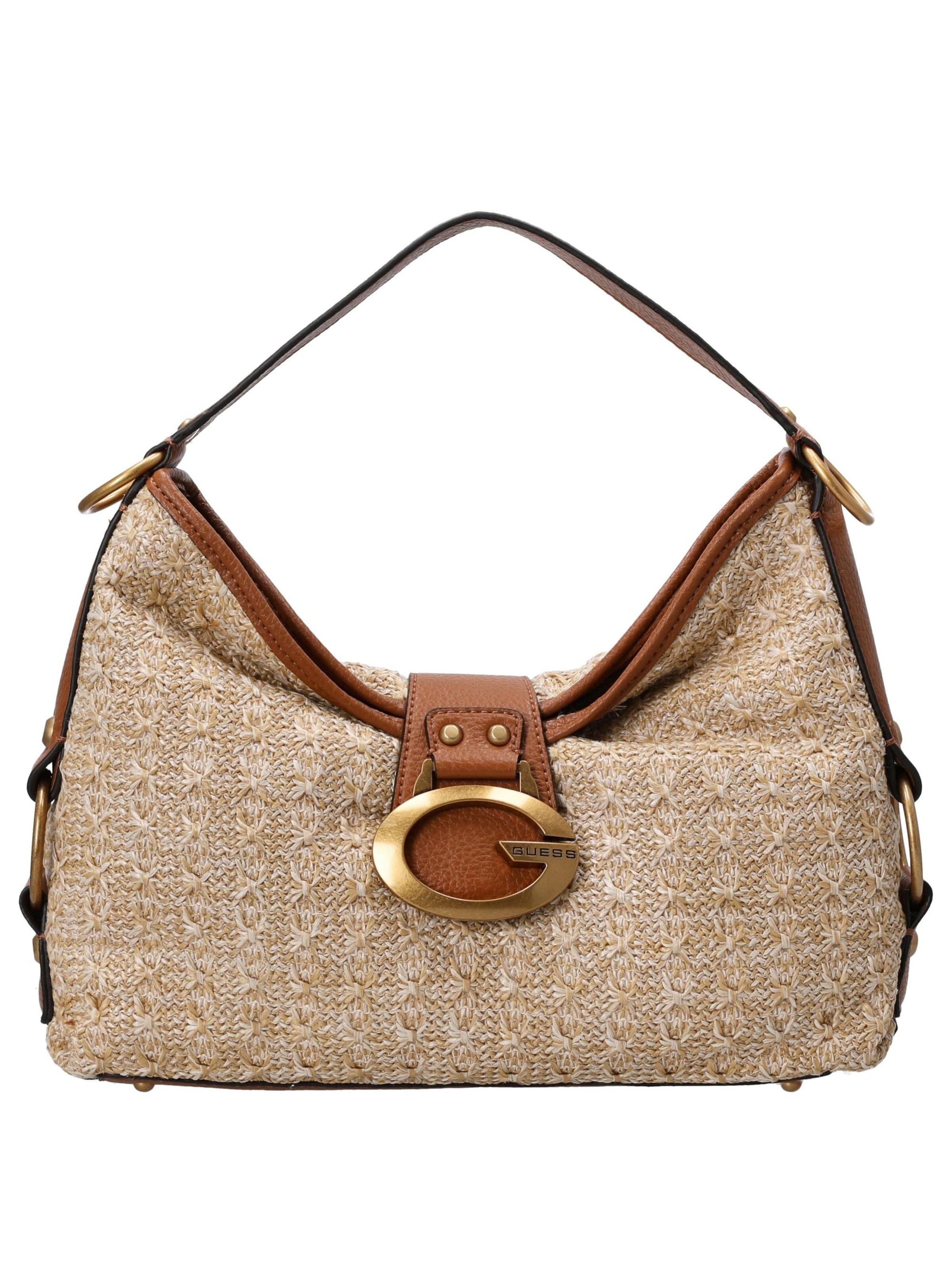 GUESS Originals Shoulder Bag 'Camden' in Beige: front