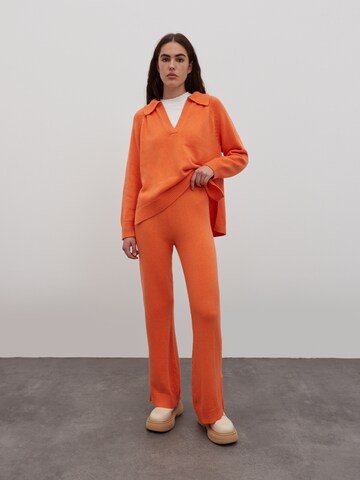 EDITED Bootcut Hose 'Lunette' in Orange