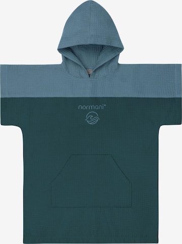 normani Bathrobe ' Baku ' in Blue: front