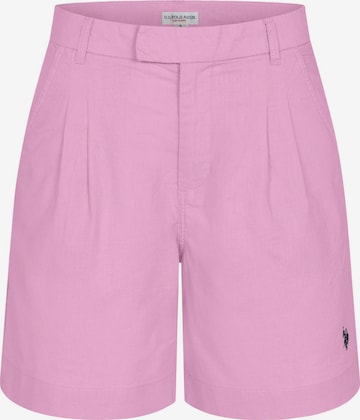 Pantalon à pince U.S. POLO ASSN. en rose : devant