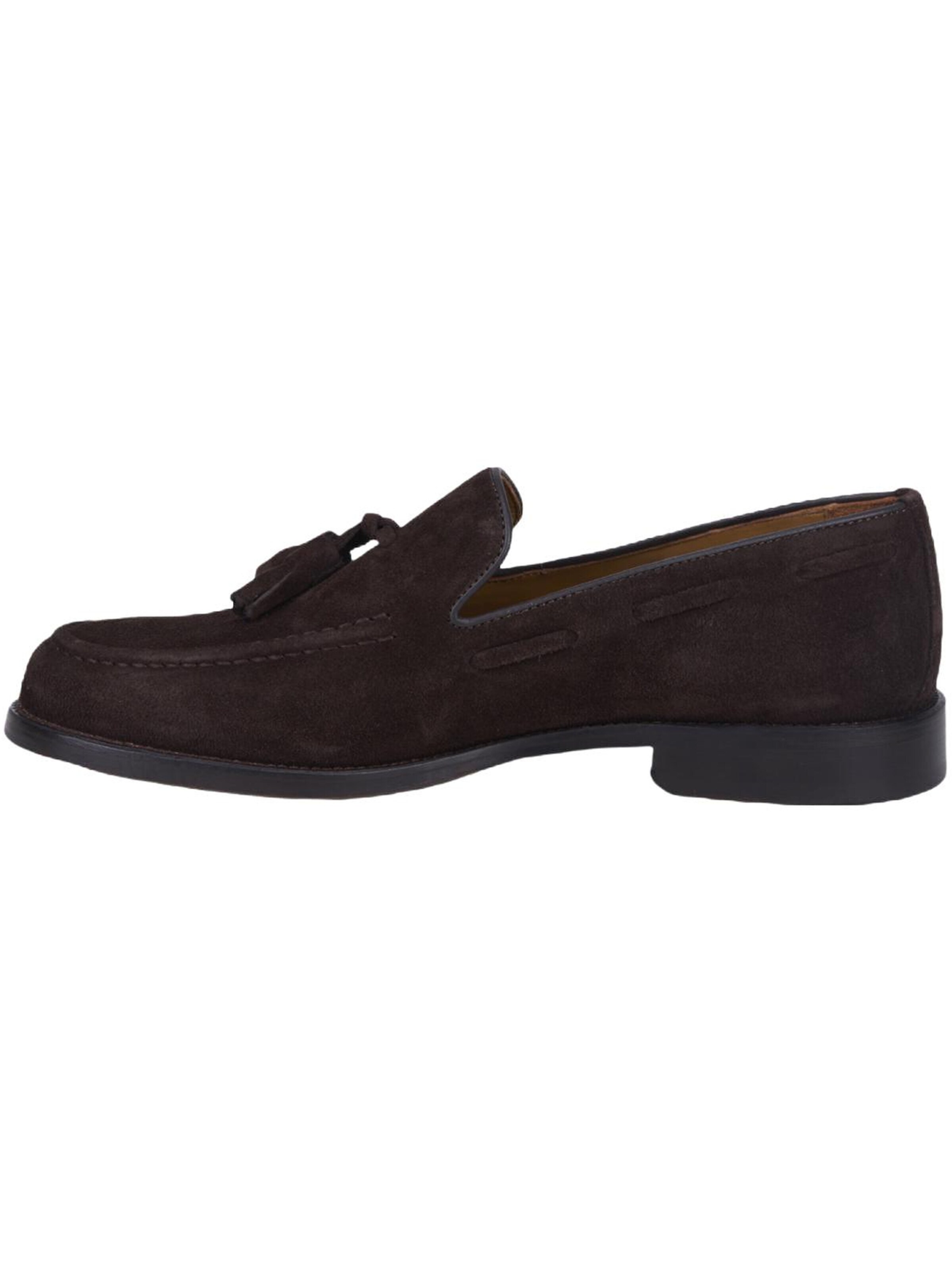 Desa Mocassins 'DESA Herren-Loafer aus Wildleder mit Quasten' in Bruin