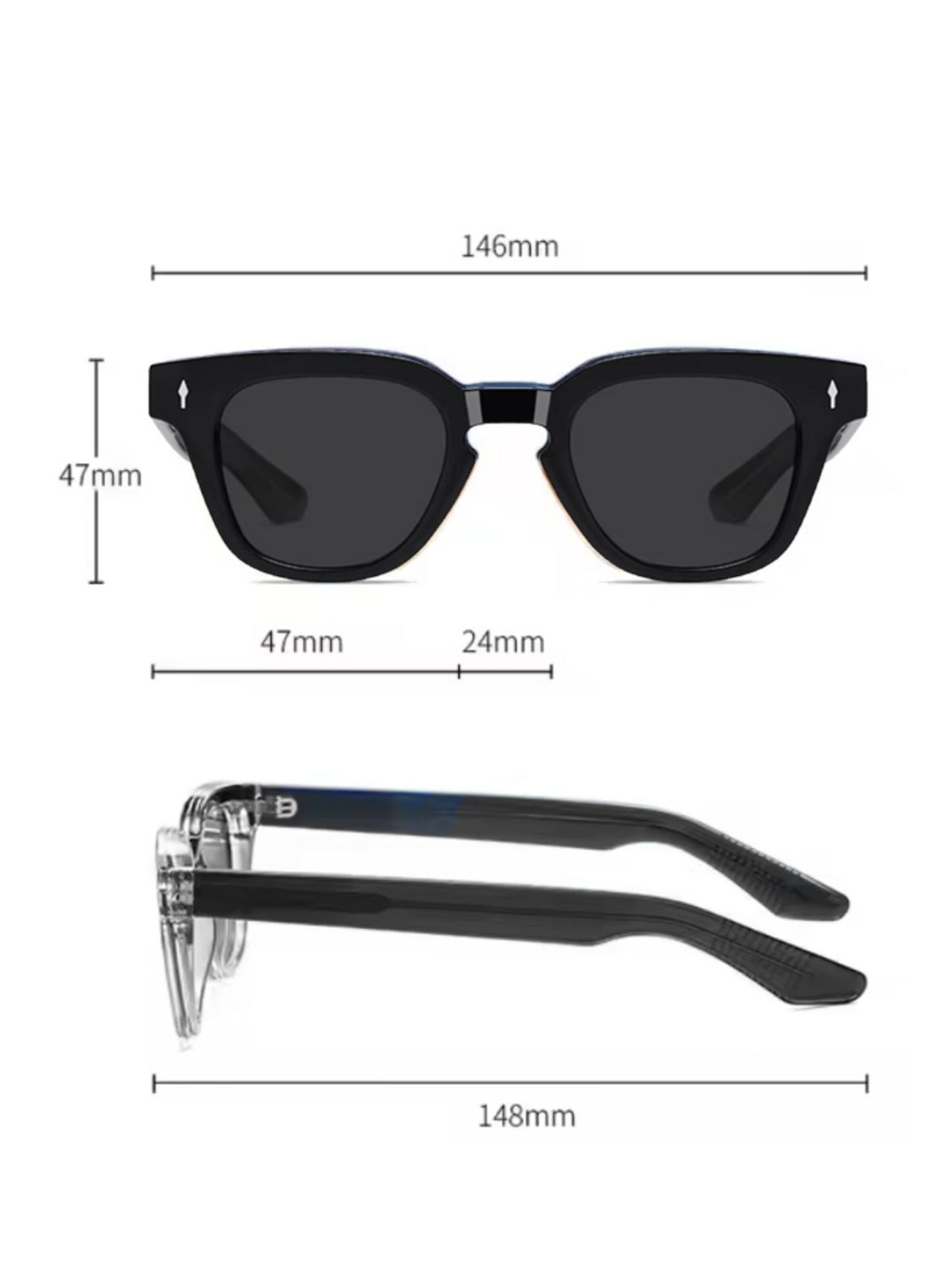 VEYREY - Gafas de sol 'Murzush' en negro