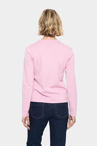 SAINT TROPEZ - Casaco de malha em rosa