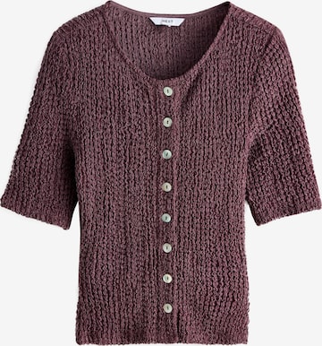 Next Gebreid vest in Roze: voorkant