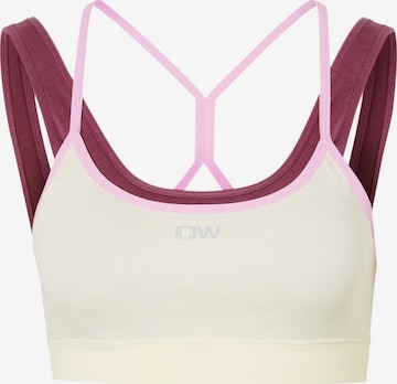 ICANIWILL Bustier Sport-BH 'Mirage' in Gelb: Vorderseite